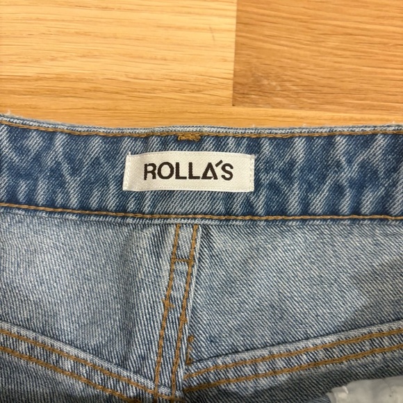Rolla’s Dusters Short High Rise Slim Sylvie Blue Size 28 - Picture 4 of 5